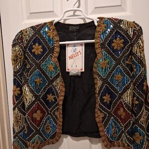 Beaded Silk Jacket